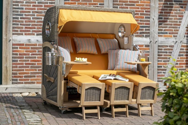 3Sitzer Strandkorb XXL Jumbo Strandkörbe Strandkorb.co